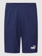 PUMA PERFORMANCE Sweatshorts mit Label-Print Modell 'ESS' in Dunkelbla...