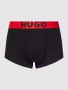 HUGO Trunks mit elastischem Logo-Bund in Black, Größe L