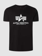 Alpha Industries T-Shirt mit Label-Print in Black, Größe L