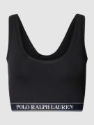 Polo Ralph Lauren Bralette mit Label-Stitching in Black, Größe L