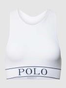 Polo Ralph Lauren Bralette mit Label-Detail in Weiss, Größe L