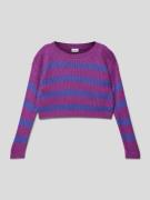 Name It Strickpullover mit Streifenmuster in Violett, Größe 110