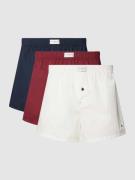 Tommy Hilfiger Boxershorts mit Label-Stitching im 3er-Pack in Rot, Grö...