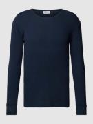 Schiesser Longsleeve in Feinripp-Optik Modell 'REVIVAL' in Dunkelblau,...