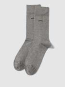 BOSS Socken aus Baumwoll-Mix im 2er-Pack in Mittelgrau, Größe 39-42