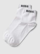 BOSS Sneakersocken mit Label-Details im 2er-Pack in Weiss, Größe 39-42