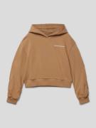 s.Oliver RED LABEL Hoodie mit Label-Print in Camel, Größe S