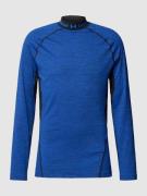 Under Armour Longsleeve mit Stehkragen in Royal, Größe L