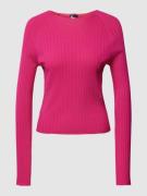 THE KOOPLES Longsleeve mit Rundhalsausschnitt in Pink, Größe 34