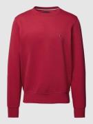 Tommy Hilfiger Strickpullover mit Label-Stitching in Kirsche, Größe L