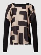 Tom Tailor Longsleeve mit Muster-Print in Beige, Größe XS
