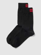 HUGO Socken mit Label-Detail im 2er-Pack in Black, Größe 35-38