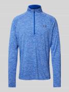 Under Armour Longsleeve mit Stehkragen und Reißverschluss in Royal, Gr...