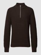 SELECTED HOMME Strickpullover mit Stehkragen und Reißverschluss Modell...