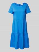 ROBE LÉGÈRE Knielanges Kleid mit Rundhalsausschnitt in Bleu, Größe 38