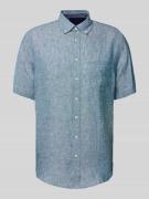 Christian Berg Men Regular Fit Freizeithemd aus Leinen mit Button-Down...