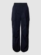 Tom Tailor Denim Cargohose mit elastischem Bund in Marine, Größe S