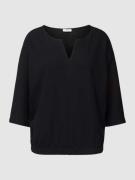 s.Oliver RED LABEL Longsleeve mit 3/4-Arm und Strukturmuster in Black,...