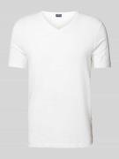 OLYMP Level Five Regular Fit T-Shirt aus reiner Baumwolle in Weiss, Gr...