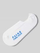 Falke Sneakersocken mit Label-Print in Weiss, Größe 35/36