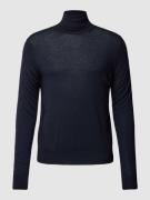 Emporio Armani Strickpullover mit Rollkragen in Marine, Größe 48