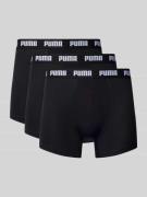 Puma Trunks mit Label-Detail im 3er-Pack in Black, Größe L