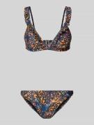 Shiwi Bikini mit Allover-Muster in Dunkelblau, Größe 40