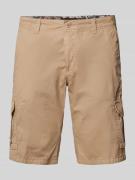bugatti Cargoshorts mit aufgesetzten Pattentaschen in Cognac, Größe 50