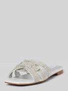 Steve Madden Slides mit Strasssteinbesatz Modell 'VCAY-R' in Silber, G...