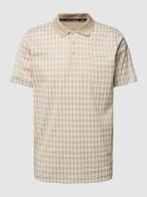 Karl Lagerfeld Regular Fit Poloshirt mit Allover-Muster in Sand, Größe...