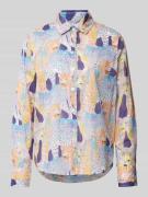 Christian Berg Woman Bluse mit Allover-Motiv-Print in Dunkelblau, Größ...