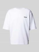 REVIEW T-Shirt mit Label-Detail in Weiss, Größe XL