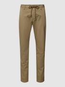 ALBERTO Regular Fit Stoffhose mit Tunnelzug Modell 'JUMP' in Khaki, Gr...