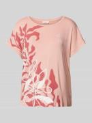 s.Oliver RED LABEL T-Shirt mit Motiv-Print in Rosa, Größe 38