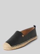 Lauren Ralph Lauren Espadrilles aus Leder Modell 'CAMERYN' in Black, G...