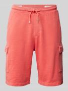 s.Oliver RED LABEL Regular Fit Sweatshorts mit Cargotaschen in Koralle...