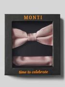 Monti Fliege und Einstecktuch im Set aus reiner Seide in Altrosa, Größ...