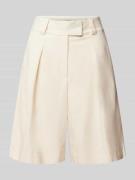 Ivy Oak Bermudas in unifarbenem Design Modell 'PEONY SUE' in Beige, Gr...