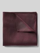Willen Einstecktuch aus reiner Seide in Bordeaux, Größe 1