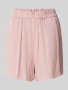 Pieces Shorts mit elastischem Bund in Mauve, Größe XS