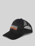 Knowledge Cotton Apparel Trucker Cap mit Label-Badge in Black, Größe 1