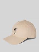 Knowledge Cotton Apparel Basecap mit Logo-Stitching in Beige, Größe 1