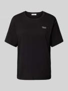 Marc O'Polo T-Shirt mit Statement-Print in Black, Größe S