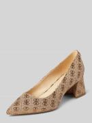 Guess Pumps mit Blockabsatz Modell 'ZANLY' in Beige, Größe 36