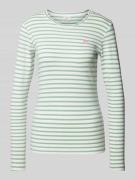 Kaffe Longsleeve mit Motiv-Stitching Modell 'Liddy' in Gruen, Größe XL