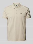 BOSS Green Poloshirt mit Label-Print Modell 'Paddy' in Beige, Größe XX...