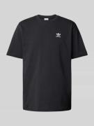 adidas Originals T-Shirt mit Label-Stitching in Black, Größe M