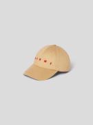 Marni Basecap mit Label-Stitching in Beige, Größe M