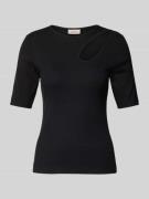 s.Oliver RED LABEL T-Shirt mit Cut Out in Black, Größe 44