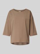 Fransa T-Shirt mit 3/4-Arm Modell 'siva' in Taupe, Größe L